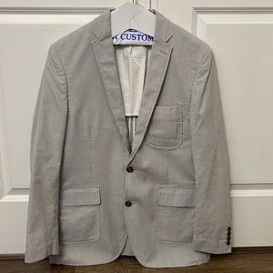 Lands’ End Striped Suit Jacket, Size 42R